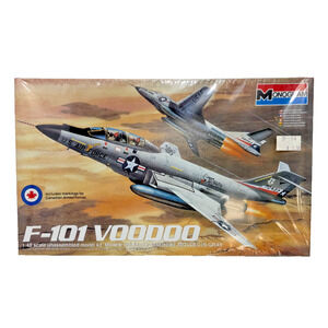 1985 Monogram F-101 Voodoo 1/48 Scale Plastic Model Kit USA Factory Sealed NOS